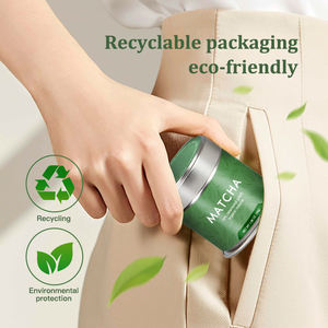 AMULYN 100% Bubuk Teh Hijau Matcha Organik Murni OEM Label Pribadi Bubuk Matcha Hijau Organik untuk Upacara dalam Kaleng - Product Image 5