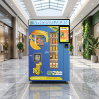 Distributeur automatique de jus de fruits frais à écran tactile 24h/24 et 7j/7, conforme ADA, à monnayeur, grande capacité, refroidi par compresseur, usage commercial