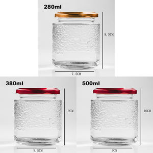 Envase de Vidrio <span class=keywords><strong>para</strong></span> Alimentos con Diseño de <span class=keywords><strong>Nido</strong></span> de Pájaro, Botella Transparente Vacía <span class=keywords><strong>para</strong></span> Miel, Mermelada, Encurtidos, Gelatina, Pudín, Alimentos Enlatados - Product Image 3