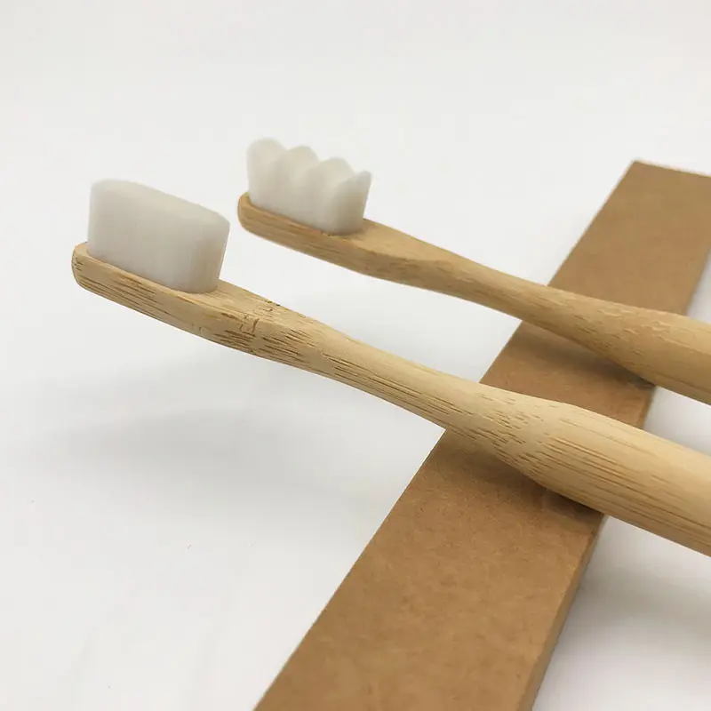 Aligan Nieuwe Bamboe Tandenborstel Herbruikbare Nano Zachte 10000 Haren Volwassen Borstel Biologisch Afbreekbaar Eco Vriendelijke Organische Reizen Oem Fsc