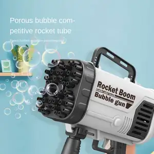 Giochi estivi all'aperto all'ingrosso sport Gatling Bubble Gun Rocket Launcher Boom Bubble Gun