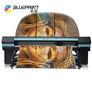 Printer Inkjet Digital Film Lembut UV 3.2M, Format Besar untuk Mural