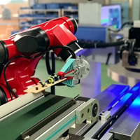 Robot flexible à 6 axes haute vitesse, charge utile de 1 kg, portée de 574 mm, pour l'assemblage, le tri et l'inspection de petites pièces