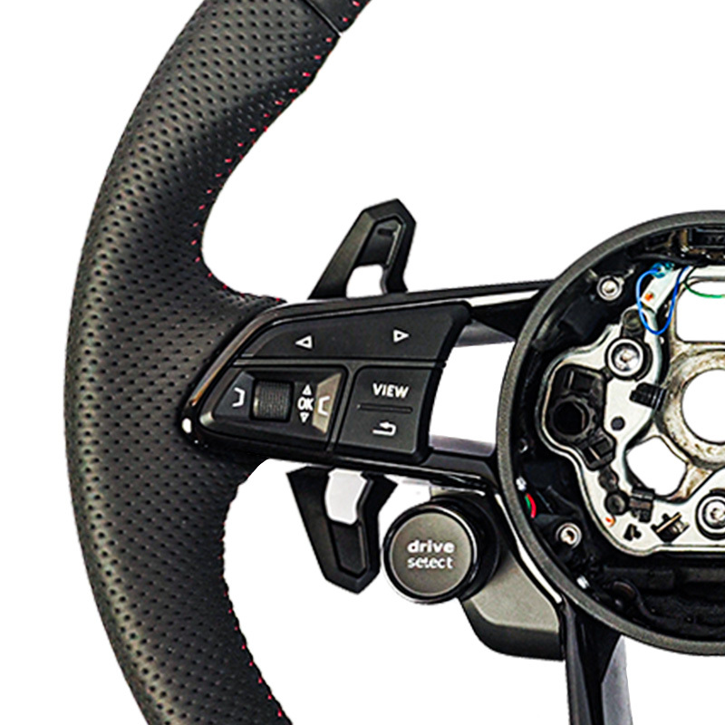 Complete Car Universal Leather Lenkrad Volant Steering Wheel (Audi Fitment), photo 2