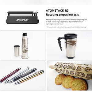 ATOMSTACK <span class=keywords><strong>A5</strong></span> <span class=keywords><strong>Pro</strong></span> <span class=keywords><strong>40W</strong></span> Máquina de Grabado y Corte Láser con Eje Rotatorio en Y para Metal, Madera, Vinilo, Cuero y Anillos, con Rodillo Rotatorio para DIY y Logotipos - Product Image 6