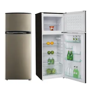 7,3 куфт, 110 В, дешевые холодильники с двойной дверью и верхней морозильной камерой для продажи