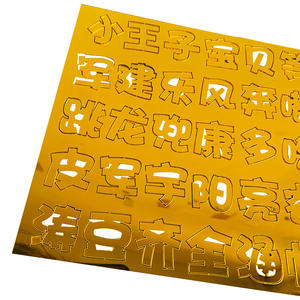 Honey And Sweetness Gold Acrylic Letter Number Mold <b>Cake</b> <b>Decorating</b> <b>Supplies</b> Birthday Party Princess Prince Constellation - Product Image 4