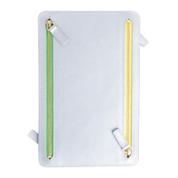 Luxe femmes mince à trois volets en cuir PU porte-cartes de visite Logo personnalisé poche à monnaie avec fermeture à clip agréable pour un usage professionnel