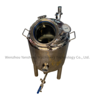 Cuve de Fermentation et de Distillation à Double Enveloppe en Acier Inoxydable 304/316 de Qualité Alimentaire, 30L-200L, pour Brasserie et Distillerie