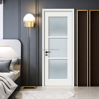 Portes intérieures en bois massif modernes et minimalistes, adaptées aux maisons ou aux villas