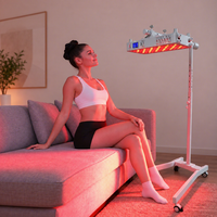 IDEATHERAPY OEM ODM Panneau de luminothérapie infrarouge à haute irradiance sans scintillement avec contrôle par application, panneau de luminothérapie rouge avec support