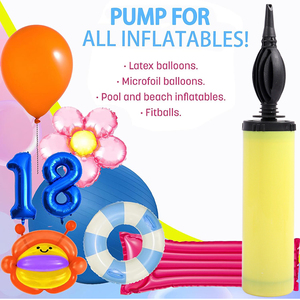 FOSKA 5 PCS 12 pouces Jouets pour enfants Décoration de fête d'anniversaire Jouets DIY Pompe à air manuelle gonflable Pompe à <span class=keywords><strong>ballon</strong></span> pour ballons - Product Image 6