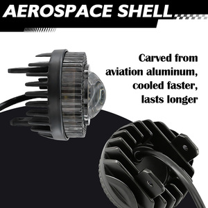 JHS 迷你摩托车聚光灯 白色黄色闪光 RGB LED 聚光灯 雾灯 灯头灯灯泡 适用于自行车 摩托车 - Product Image 6