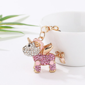 <span class=keywords><strong>Porte</strong></span>-clés multicolore mignon de forme animale de conception créative femme sac pendentif suspendu <span class=keywords><strong>porte</strong></span>-clés de voiture en métal pour cadeau de fête - Product Image 3