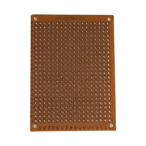 Carte PCB universelle OKY0001, simple face, jaune, 5x7cm, carte PCB prototype, grille perforée pour le bricolage - Product Image 1