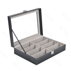 12 fentes grand organisateur de boîte de montre pour hommes support de vitrine en cuir PU avec appel cadeau pour un emballage de montre pratique - Product Image 6