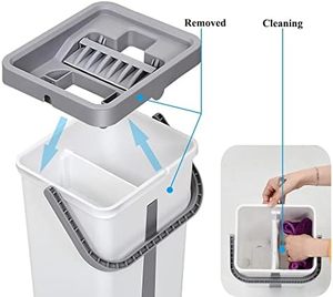 Depuradores de piso duro de acero inoxidable de Venta caliente fregona inteligente con cubo - Product Image 6