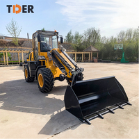Chargeur frontal télescopique sur roues TDER, mini-chargeur 4x4, 2,5 tonnes, 3 tonnes, prix usine, à vendre