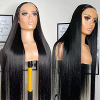 ¡OFERTA ESPECIAL! Pelucas de encaje frontal 13x4, estilo largo y liso, cabello virgen Remy sin pegamento, encaje transparente, cabello brasileño natural para mujeres negras.