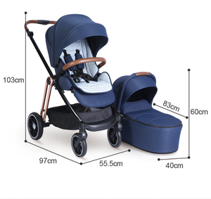 Poussette de luxe Portable pour bébé, pliable 3 en 1, nouveau, 2020 - Product Image 4