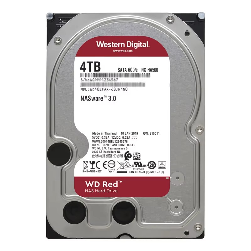 WD40EFAX Hard Drive WD40EFAX-68JH4N1 4TB 6Gb/s 3.5