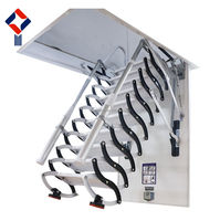 Escalier de grenier électrique escamotable, échelle automatique rétractable, escalier de loft pliable robuste, montage au plafond