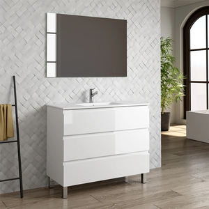 American 36 Inch Flat Pack Shaker <strong>Ready</strong> <strong>Made</strong> Stainless Steel <strong>Bathroom</strong> Vanity Cabinet - Product Image 1