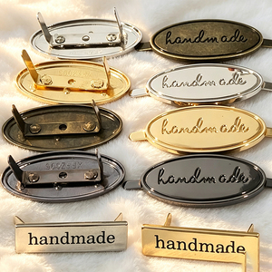Brand Custom Metal Sewing <b>Labels</b> Personalized Logo Metal Tags Private <b>Name</b> Plates Custom Manufacture for Bags Clothing - Product Image 2