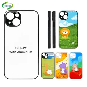 Prosub For IPhone 14 Pro Max Sublimation Mobile Cover 2D TPU+PC Strong Protection Custom Print Blank Sublimation Cell Phone Case