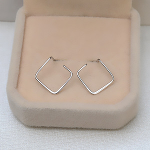Boucles d'oreilles en argent S925 en forme d'œuf de poussin, polyvalentes, DIY, perle vide, boucle d'oreille pour femme, ciblées, 1013, accessoires de mode, personnalisées - Product Image 1