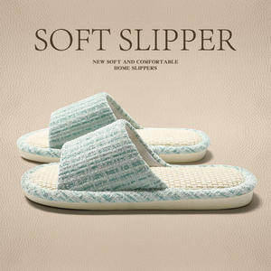 Pantuflas de Lino para Hombre y Mujer, Antideslizantes, Frescas y Transpirables, para Primavera/Verano, para el Hogar y el Dormitorio - Product Image 3