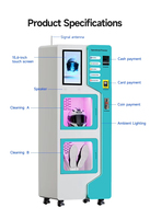 Machine automatique de lavage et de désinfection de casques avec système de paiement par QR code
