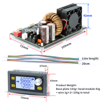 Module abaisseur de tension CNC XY6020L, alimentation stabilisée CC réglable, courant et tension constants, 20A/1200W, pour maintenance