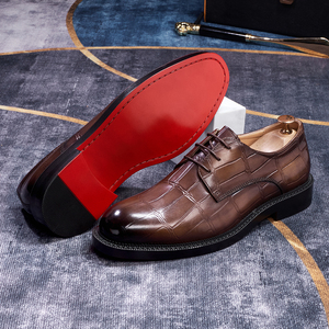 <span class=keywords><strong>Zapatos</strong></span> Oxford Formales de Cordones para Hombre, <span class=keywords><strong>Zapatos</strong></span> Hechos a Mano de Cuero Genuino con <span class=keywords><strong>Suela</strong></span> <span class=keywords><strong>Roja</strong></span>, <span class=keywords><strong>Precio</strong></span> de Fábrica al por Mayor - Product Image 4