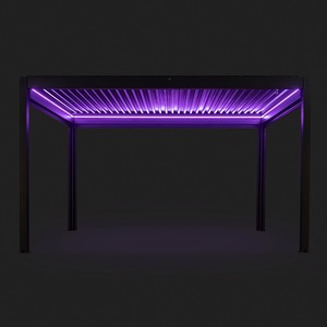 <span class=keywords><strong>Pergola</strong></span> d'extérieur 3x3 Bioclimatic <span class=keywords><strong>Pergola</strong></span> d'extérieur à persiennes durable et imperméable en aluminium noir bon marché - Product Image 1