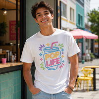 JNEI Urban Commuting Performance T-shirt Ademend Gemakkelijk te reinigen UV-bescherming Retro Grafische Streetwear Unisex Shirt