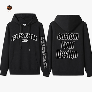 Sudadera con Capucha Extra Grande de Felpa de Algodón de 300 g/m² con Logotipo Personalizado, Sudadera con Capucha y Cordón Ajustable, Ropa Urbana de Invierno - Product Image 3