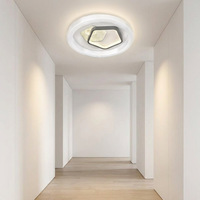 Plafonnier d'intérieur nordique créatif à bordure cannelée ronde, éclairage LED à 3 couleurs changeantes pour chambre principale et bureau contemporains