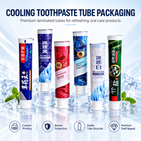 Emballage universel en aluminium-plastique pour tube de dentifrice avec bouchon à vis, logo personnalisé/impression UV pour produits de soins personnels