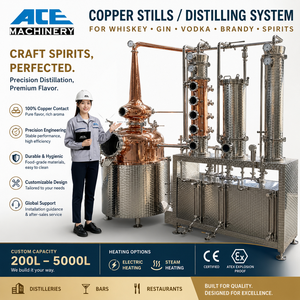 Distillateur d'<span class=keywords><strong>alcool</strong></span> professionnel Ace 300L 500L 1000L - Machine à vodka <span class=keywords><strong>de</strong></span> pomme <span class=keywords><strong>de</strong></span> terre pour équipement <span class=keywords><strong>de</strong></span> distillerie commerciale - Product Image 4