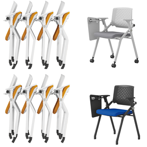 In magazzino centro di formazione <span class=keywords><strong>sedie</strong></span> sala riunioni <span class=keywords><strong>sedie</strong></span> da ufficio pieghevole con ruota e blocco note - Product Image 2