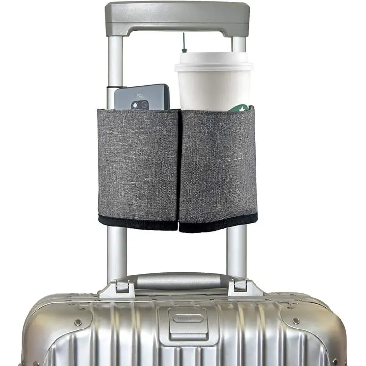 핫 세일 사용자 정의 로고 여행 수하물 음료 홀더 여권 휴대 전화에 대 한 커피 컵 캐리어 보관 가방
