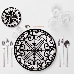 Plato redondo <span class=keywords><strong>de</strong></span> cerámica <span class=keywords><strong>de</strong></span> porcelana <span class=keywords><strong>de</strong></span> hueso <span class=keywords><strong>de</strong></span> alta calidad al por mayor directo <span class=keywords><strong>de</strong></span> fábrica, juego <span class=keywords><strong>de</strong></span> platos blancos y negros, postre <span class=keywords><strong>de</strong></span> <span class=keywords><strong>pastel</strong></span> <span class=keywords><strong>para</strong></span> <span class=keywords><strong>boda</strong></span> - Product Image 2