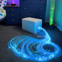 Kit d'éclairage LED interactif à fibres optiques à changement de couleur pour salle sensorielle, jouets sensoriels pour l'autisme, équipement de thérapie et d'entraînement sensoriel