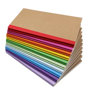 A5 Kraft planificador diario cuaderno hilo encuadernación Retro tira trasera Color diario estudiante ejercicio cuaderno - Product Image 1