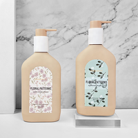 Yuerui 2023 nouveau Design bouteille vide de pompe de Lotion pour le corps de 300Ml bouteille de Gel de douche doux au toucher pour animaux de compagnie bouteille de lavage pour le corps