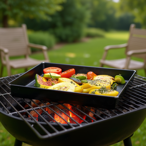 Grillschale 3,0l 28 x 35 x 4 cm para asar verduras y carnes al aire libre - Product Image 3