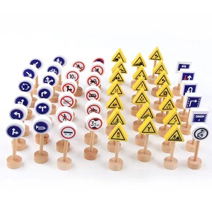 Giocattolo Educativo in Legno per Bambini, Segnale <span class=keywords><strong>Stradale</strong></span> con Indicatori Luminosi, Gioco di Apprendimento Precoce per Bambini di 5-7 Anni - Product Image 3