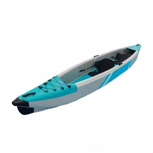 Kayak Gonfiabile Rinforzato in PVC da 4+ Metri per Sport Acquatici, Canoa per 2 Persone con Cuscino Effetto Filo Metallico, Paddle Board, <span class=keywords><strong>Barca</strong></span> da Pesca - Product Image 2