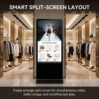 43 55 65 Zoll Freistehender Digitaler Posterständer Indoor Digitale Beschilderung Touchscreen-Kiosk LCD Werbedisplay Interaktiv